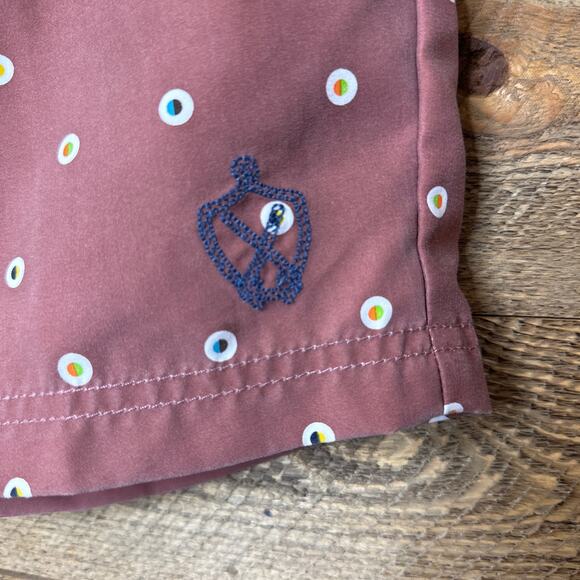 Zanerobe Polka Dot Board Shorts Flat Front Pull-On Size 29 - Picture 2 of 7